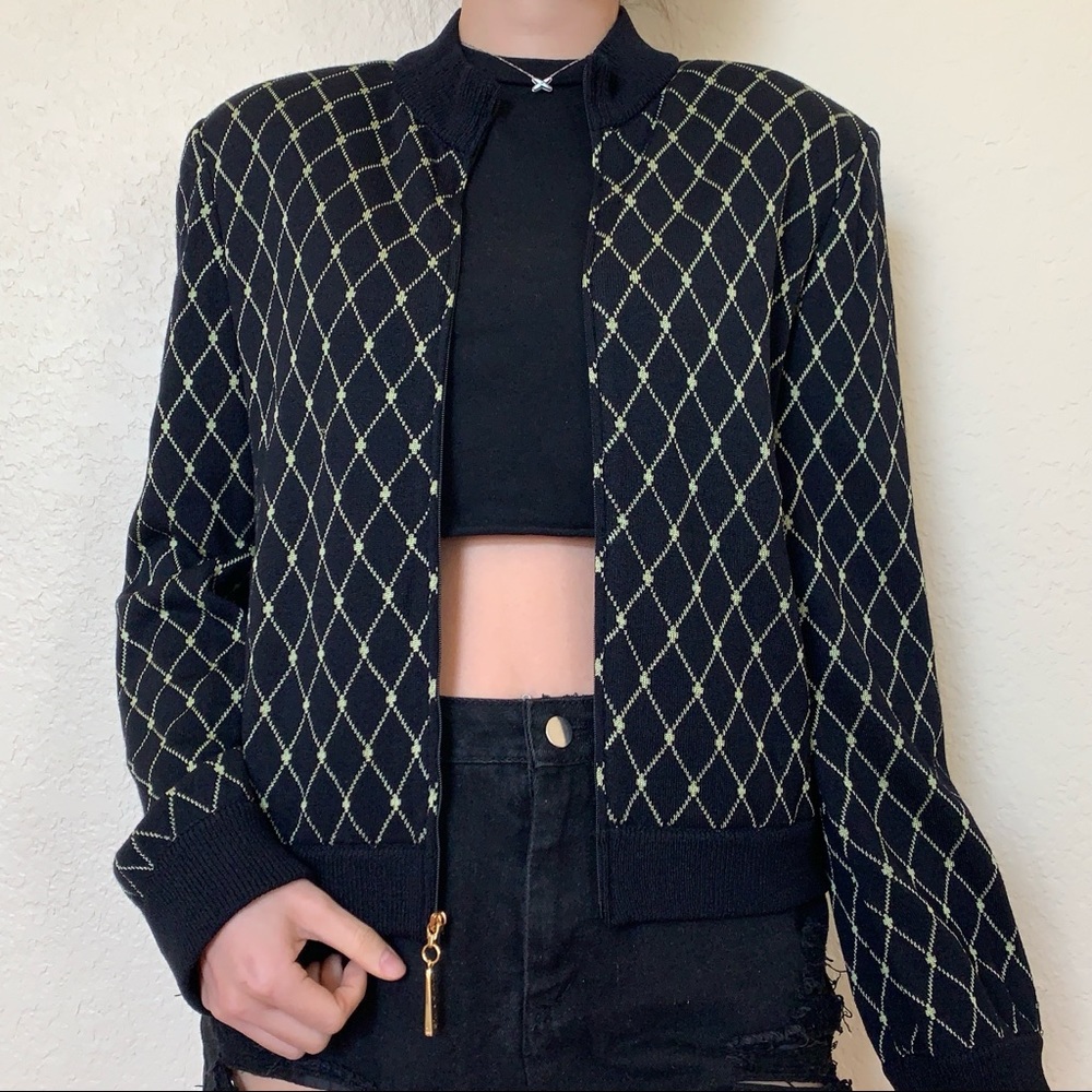 Black & Gold St. John Sport by Marie Gray Jacket